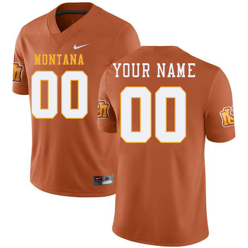 Custom Montana Grizzlies Name And Number College Football Jerseys,Uniforms Stitched-Throwback